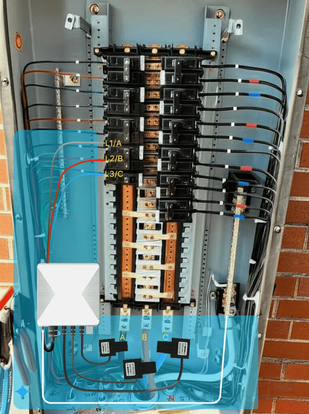 Detailed Breakdown of a 120/208V Three-Phase Electrical Panel 2 WattNet3 Electrical Panel -